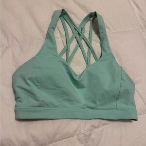 Lululemom Women's Strappy Mint Green Sports Bra